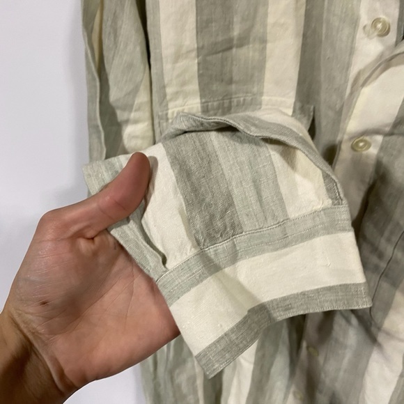 Perry Ellis button down linen shirt - Picture 3 of 7